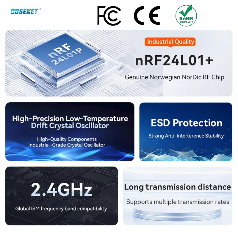 Smart Home Module Iot - Módulo RF inalámbrico nRF24L01+ PA LNA