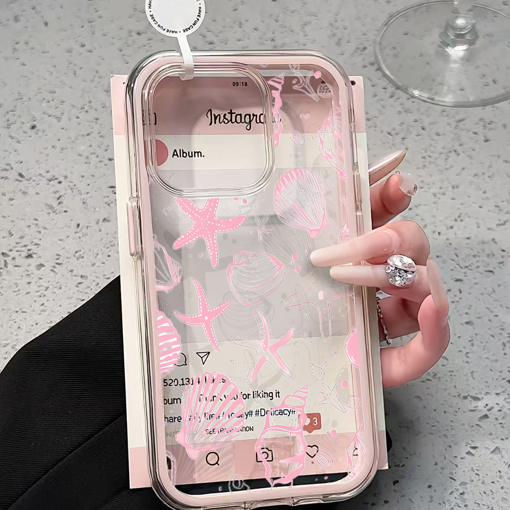 Shelly - Funda Transparente con Diseño de Conchas
