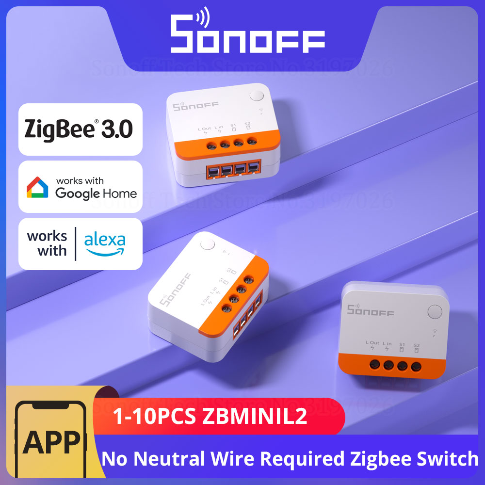 Sonoff - 1-10PCS SONOFF ZBMINIL2 Zigbee 3.0 Interruptor