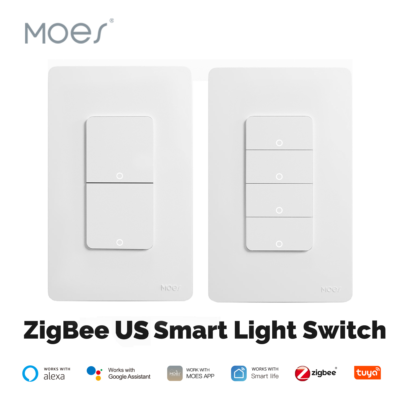 Sonoff Basic - MOES Tuya ZigBee interruptor de luz