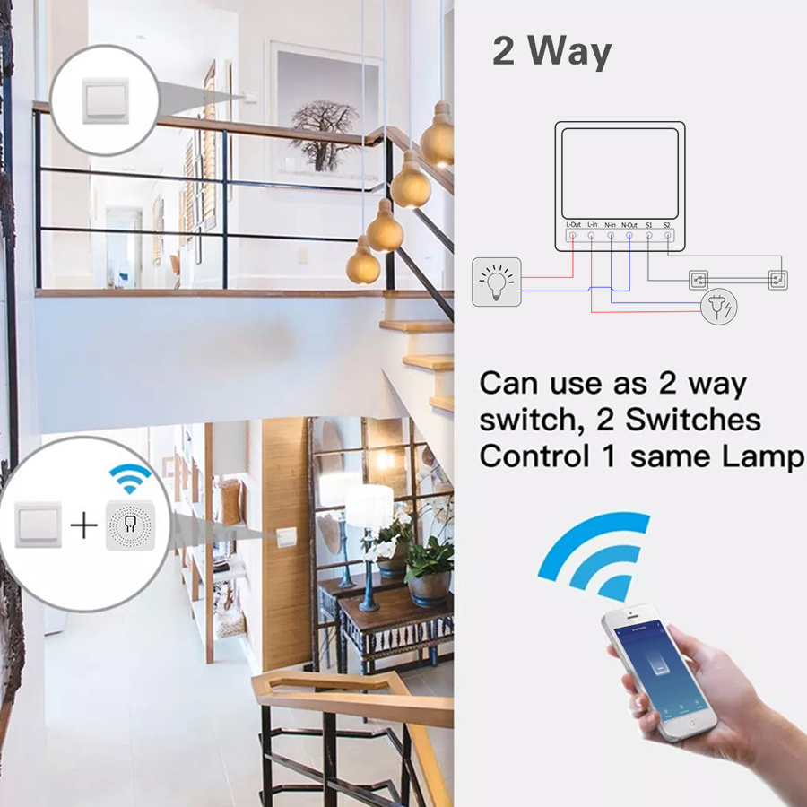 16A 20A Tuya WiFi interruptor  - Tuya 4 Channel reseña y precio