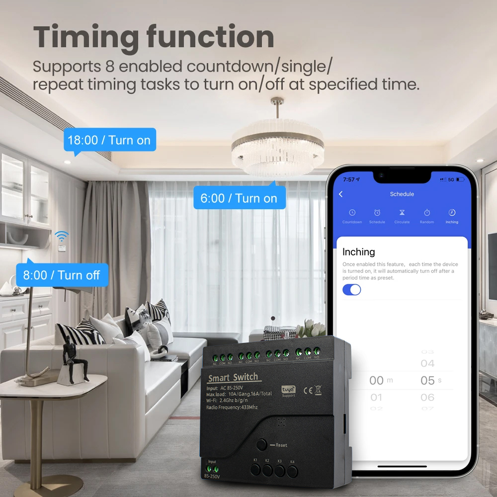 Nuevo Módulo de Relé WIFI Inte - Tuya 4 Channel reseña y precio