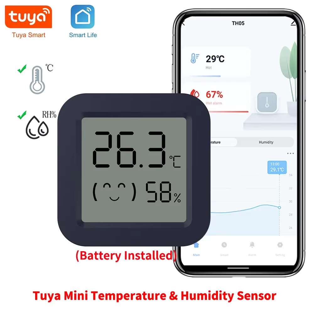 Mini Termómetro Higrómetro Int - Tuya Smart reseña y precio