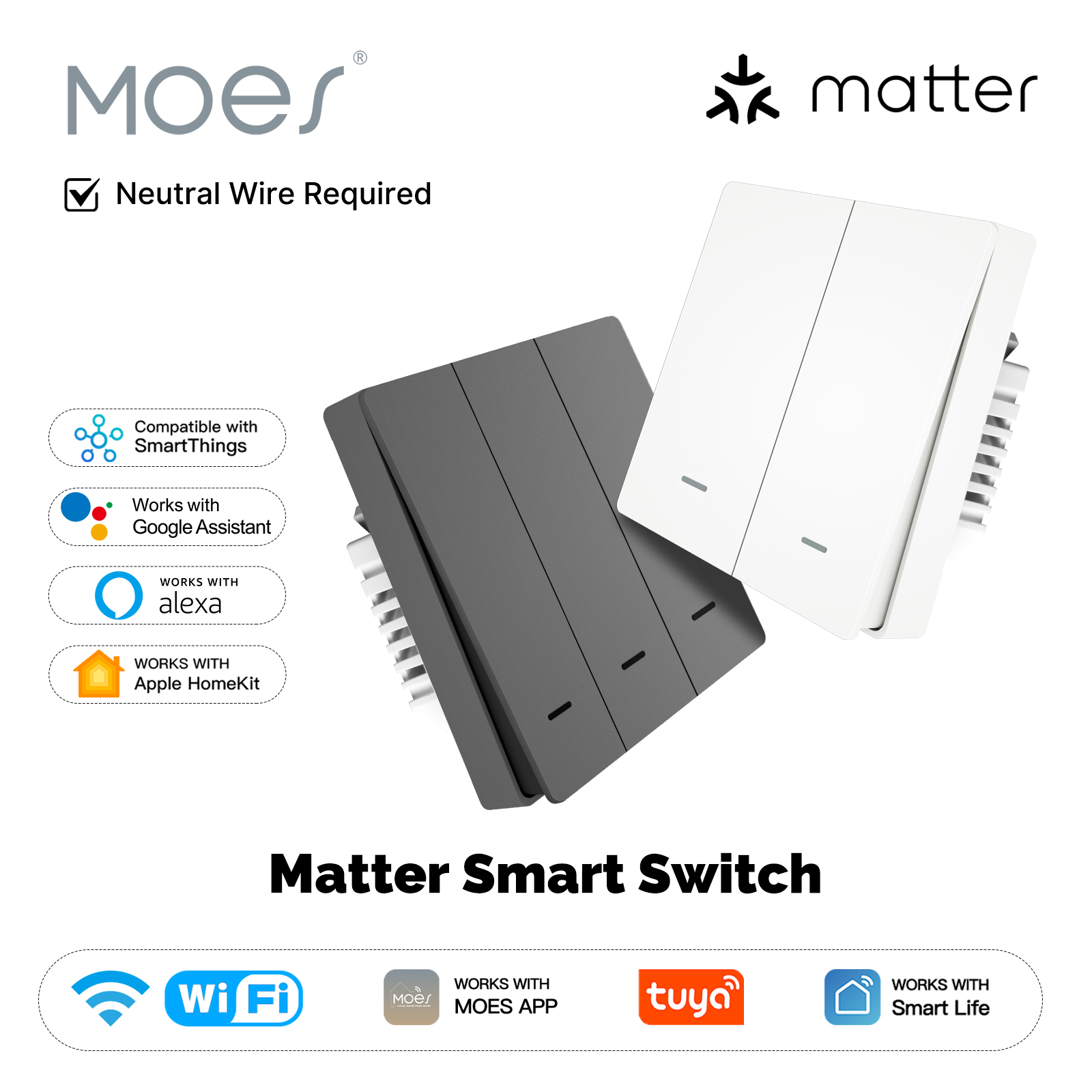 MOES Matter Tuya WiFi interrup - Smart Relay Tuya reseña y precio